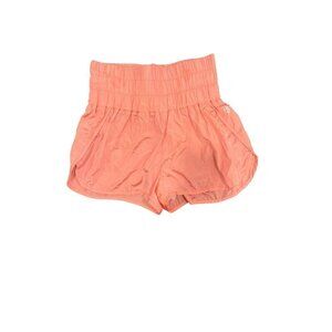 Free People Movement Womens Coral pink High-Waisted Shorts Built-In size medium